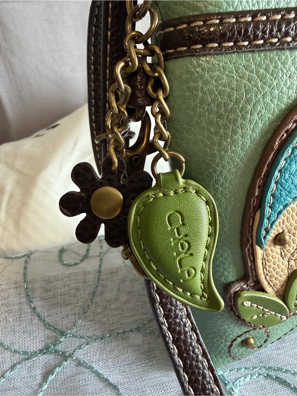 Chala Whimsical Bluebird Convertible Crossbody Bag/Wallet - EUC - Picture 3 of 9